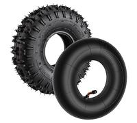 Sankaka Inner Tube 4.10/3.50-4, Outer 4.10-4 for Garden Rototiller Snow Blower Mowers Hand Truck Wheelbarrow Go Cart Kid