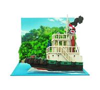Sankei MP07-76 Studio Ghibli Mini, View from Tugboat from Cocrico Slope Non-Scale Papercraft