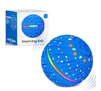 Sankell Interactive Dog Ball Toy - Smart Moving Bouncing Dog Ball with RGB Lights, E-TPU Material, 3 Play Modes Automatic Rolling Ball Dogs Toy for Small Medium Dogs Keep Them Busy(Blue)