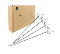 SANKESONG 20 PCS Peg Board Hooks | Stainless Steel Panel Display Hook 20cm/7.8 Inch | Pegboard Accessories Hook | Display Hooks Retail | 2.5cm Hole Pitch | for Store Garage