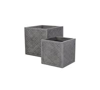 2 x Square Lazio Slate Grey 32