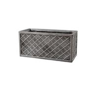 Sankey Lazio Pewter Plastic Rectangular Trough (H)33Cm (W)70Cm (D)30Cm