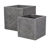 Sankey Lazio Planters (Set of 2) in Silver Sankey Silver