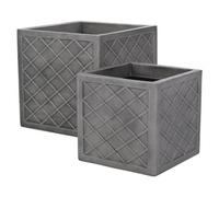 Sankey Lazio Planters (Set Of 2) Pewter (One Size)