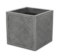 Sankey Lazio Square Planter Pewter Grey (One Size)