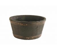 Strata Oakwood Barrel Planter