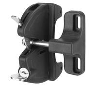 SANKINS Key Lockable Double Sided Gate Latch, Fence Gate Locks for Outdoor Gates, Self Locking Gate Latch Door Latch, Fence Gate Latch Gate Hardware for Wood, Vinyl, Metal Gates, Black