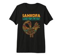 Sankofa African Heritage Akan Symbol Learn from the Past Premium T-Shirt