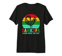 Sankofa Bird Learn from The Past Adinkra Pan-African Premium T-Shirt