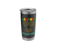 Sankofa Bird Learn from The Past Heart Work Stainless Steel Insulated Tumbler