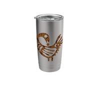 Sankofa Bird Simple Pattern Afrocentric Adinkra Symbol Stainless Steel Insulated Tumbler