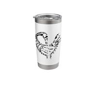 Sankofa Black Creative Pattern Afrocentric Adinkra Symbol Stainless Steel Insulated Tumbler