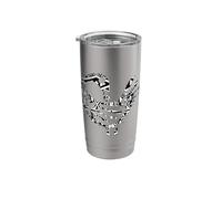 Sankofa Black Creative Pattern Afrocentric Adinkra Symbol Stainless Steel Insulated Tumbler