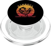 Sankofa Retro Vintage Learn From The Past African Bird PopSockets PopGrip for MagSafe