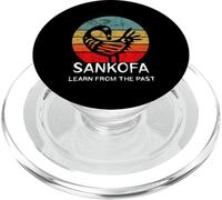 Sankofa Retro Vintage Learn From The Past African Bird PopSockets PopGrip for MagSafe