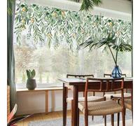 SanKristo Greenery Vine Flower Wall Sticker, Hanging Green Wall Decals Self Adhesive Plants Leaf Leaves Birds Window Wallpaper, Wall Mural Bedroom Living Room Office Sofa TV Background