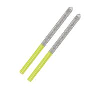 SANLEETEK Diamond Mortar Raking Bit - 2pcs Diamond Mortar Router with Carbide Tipped Positioning for Mortar Removal and Tuck Pointing Masonry Stone Brick Removal 7.2mm x 74mm, Round Shank