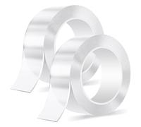 SANLI TAPE Double-Sided Adhesive Tape, Extra Strong Nano Adhesive Tapes, Transparent Removable Adhesive Strips, Non-marking Reusable Tape for Carpet, Photo Frame, Kitchen (2 mm x 3 cm x 3 m)
