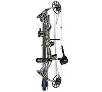 Sanlida Archery Dragon X8 RTH Compound Bow Package for Adults and Teens,18”-31” Draw Length,0-70 Lbs Weight,up to IBO 310 fps,No Press Needed,Limbs Made in USA,Limited Life-time Warranty