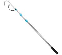 SANLIKE Telescopic Fish Gaff, 2.87-6.22FT Stainless Steel Retractable Telescopic Pole with Sea Fishing Hook Tackle for Saltwater Offshore Ice Tool