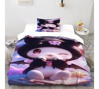 SanLiLLohKi Cute Costume Stars Bedding Set Theme Bedspread Animal Theme Duvet Cover Set 2 Pieces Chic Breathable Comforter Cover Universal for All Seasons with Pillowcase Single（135x200cm）