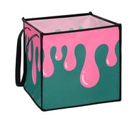sanluoli Asthetic Art Colorful clothes storage basket for shelves little pantry baskets 13x13x13 In