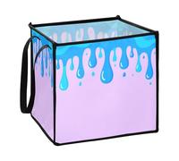 sanluoli Asthetic Art Colorful storage containers baskets for home folding organize storage bin 13x13x13 In