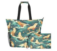sanluoli Big Tote Bag, Shoulder Weekender Overnight 2 PCS