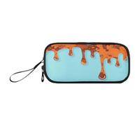 sanluoli Black Red New Year Birds and Flowers Nylon Pen Case Pencil Bag Large Capacity Pencil Cases Stationery for School Student