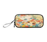 sanluoli Black Red New Year Birds and Flowers Nylon Pencil Bags For Girls Big Capacity Pencil Case For Boys School Stationery for Elementary Men