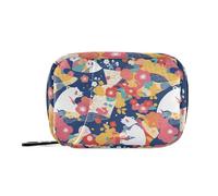 sanluoli Blue Japanese Polar Bears medicine bag with Detachable Compartments attachable travel pill organizer