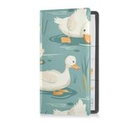 sanluoli Cartoon Duck and Duckling Premium Leather Registration and Insurance Card Holder Auto Truck Comparment Accessories Case for Driver Auto Owners Trailer Motorcycle Boat