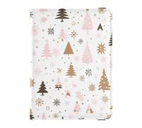 sanluoli Christmas Safari Trees Brown Peach Leather Passport Holders Vaccine Card Holder Cover Combo Document Organizer Holder Accessories Lightweight