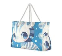 sanluoli Cute Blue animal Baby Portable Bags And Totes with side pocketes Sport Weekender with cup holders on the side
