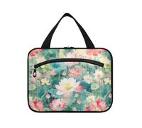 sanluoli flower Flowers Peach River Dreamy hanging bag for women travel with hook, designer cute makeup case for travel accessories for women vacation bolso de mano para hombre, flower flowers peach