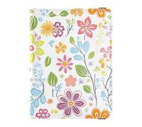 sanluoli Fresh Spring Simple Colorful Flowers Leather Passport Holders Travel Documents Organizer Protector Document Organizer Holder Accessories Lightweight