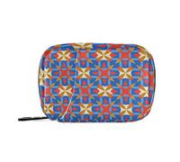 sanluoli Geometric Art Medication Bags with Detachable Compartments Portable Organizer Travel Case