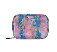 sanluoli Jellyfish Mystery Colorful Retro medical bag with Detachable Compartments attachable weekly pill organizer