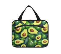 sanluoli Oil on Green Avocado hanging bags for women waterproof with hook, designer collapsible shaving kit bags for men for travel accessories hotel maletín para maquillaje, Oil on green avocado
