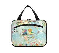 sanluoli Parents' Day Bird Family Cute hanging make up bag organizer with hook, designer compact cosmetic makeup bag for women must haves work bolso de mano para hombre, Parents' Day Bird family cute