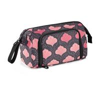 sanluoli Pen Case Large Capacity Compartment Pencil Case with Compartment Pencil Case for Teen for Girls College Oil Painting Feeling Cute Cat
