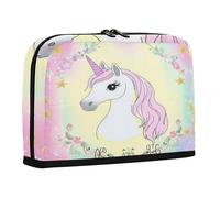 sanluoli Pencil Bags Large Capacity Pen Cases Portable Coin for Adolescentes Elementary Dreamy unicorns Magical