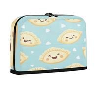 sanluoli Pencil Box Case Large Capacity Makeup Stationery Pen Bag for Women College Cartoon Cute White New Year Dumplings