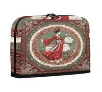 sanluoli Pencil Box Case Large Capacity Upright Storage Bag Zip Multi-Purpose Bag for Nurse Cosmetics Ancient Chinese Women Red