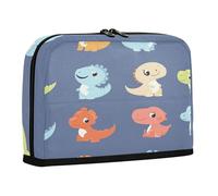 sanluoli Pencil Box Large Capacity Makeup Bags Multifunctional Desk Organizer for Boys Grade School Supplies Cute Cartoon Dinosaurs