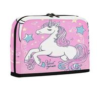 sanluoli Pencil Box Large Capacity Storage Bag With Slot Stationery Bag for Student School Supplies Dreamy unicorns Magical