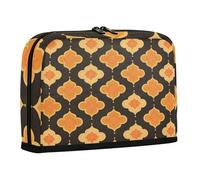 sanluoli Pencil Carrying Case Large Capacity Makeup Bag Big Capacity Stationery Bag for Teen Elementary Flat Geometric Buttercup Flower Checker