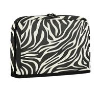 sanluoli Pencil Carrying Case Large Capacity Makeup With Zipper Storage Organizer for Men Travel Black and White Vintage animal Print
