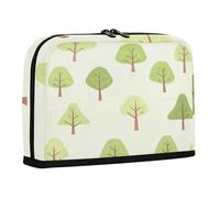 sanluoli Pencil Case Bag Large Capacity Makeup Bag Simple Stationery Pen Bag for Teens Preppy School Nature Tree Cartoon Style