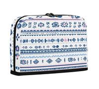 sanluoli Pencil Case Box Large Capacity Storage Bag With Zipper Storage Organizer for Teens Preppy School Supplies Boho Simple Style Tropical Patterns